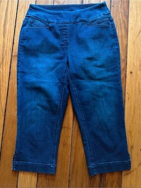 Westbound Dark Blue Cropped Stretch Jean Capri